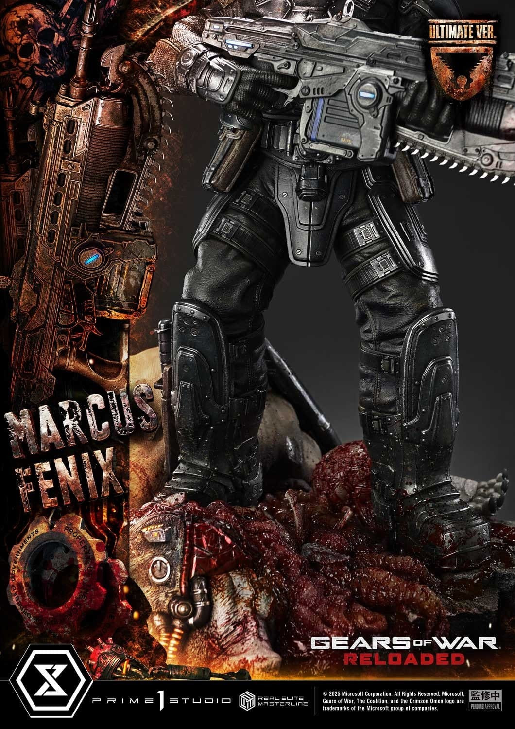 Gears of War: Reloaded Real Elite Masterline Series Statue 1/3 Marcus Fenix Ultimate Version 97 cm