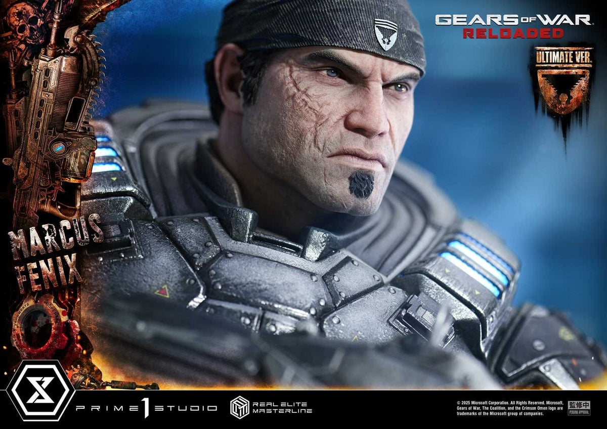 Gears of War: Reloaded Real Elite Masterline Series Statue 1/3 Marcus Fenix Ultimate Version 97 cm