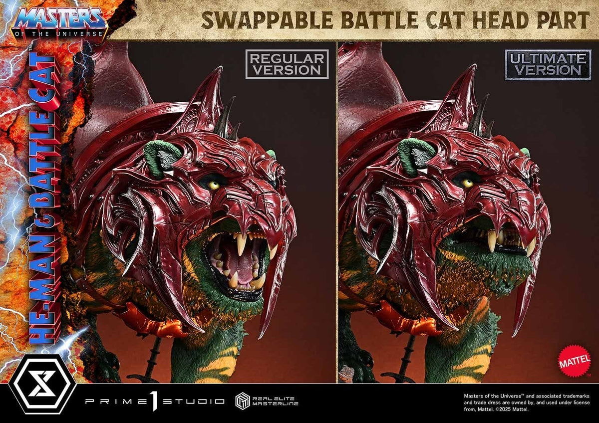 Masters of the Universe Real Elite Masterline Series Statue 1/4 He-Man & Battle Cat Ultimate Bonus Version 86 cm