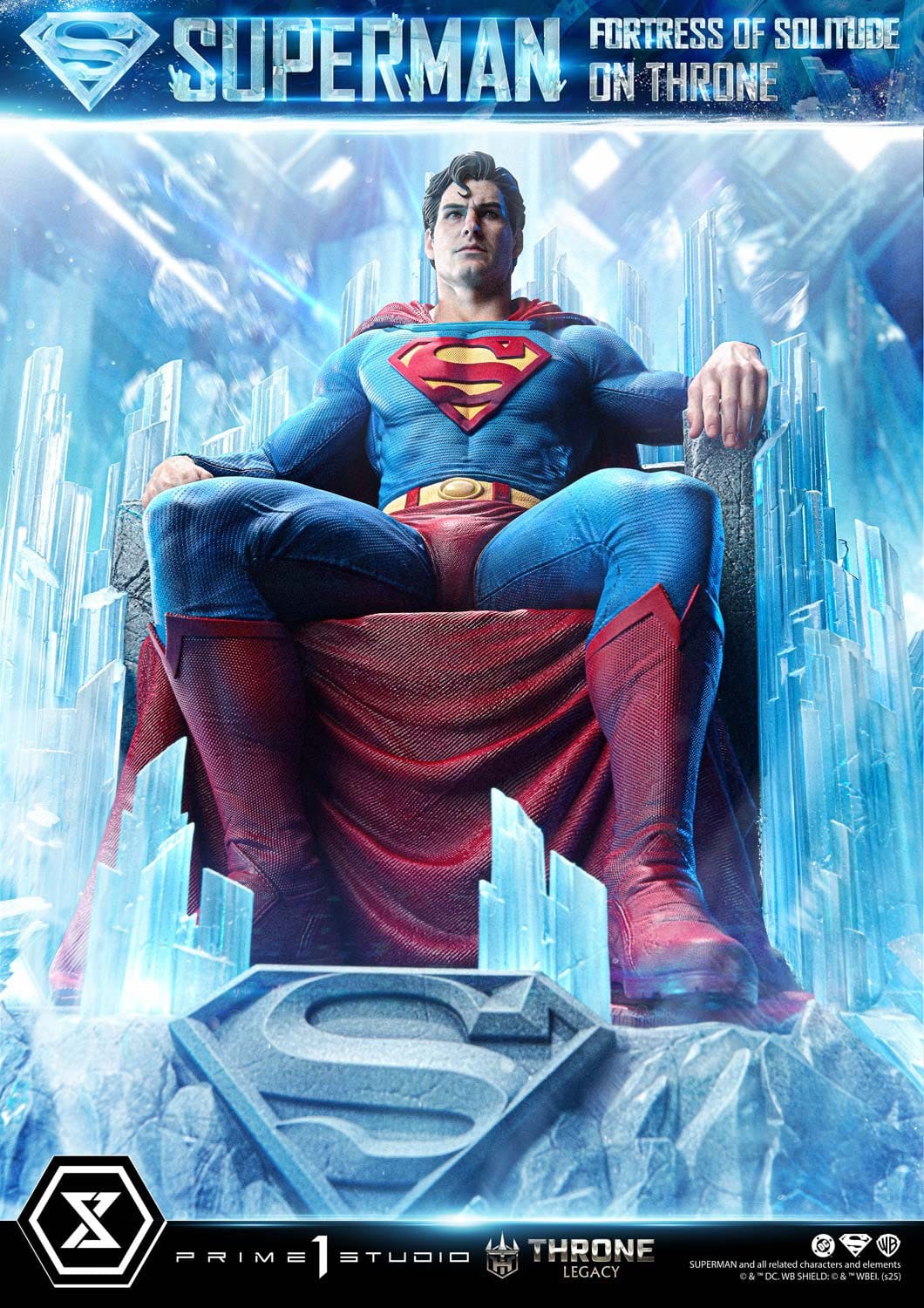 DC Comics Throne Legacy Collection Statue Statue 1/4 Superman Fortress of Solitude on Throne (Design by Gabriele Dell'Otto) 52 cm
