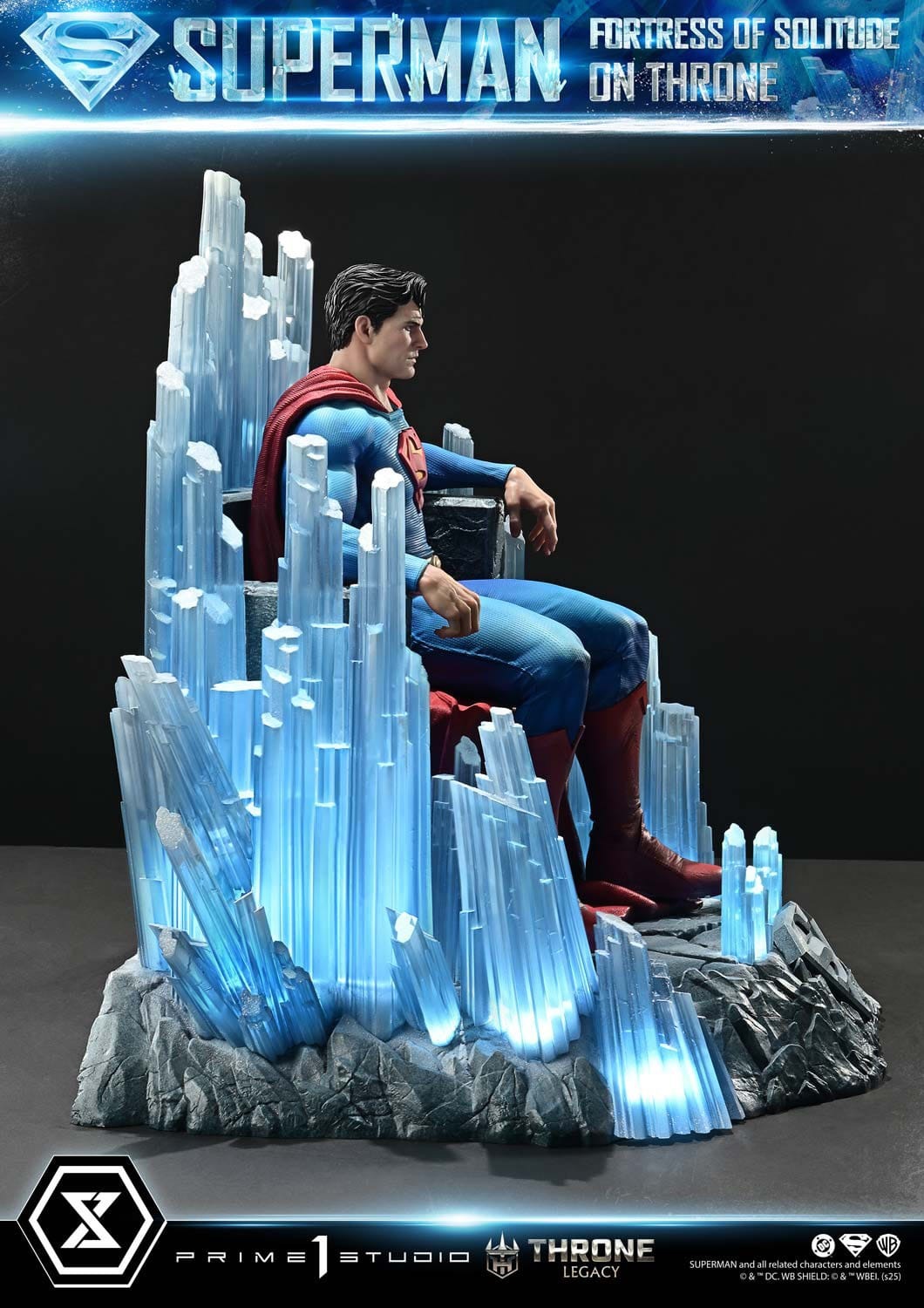 DC Comics Throne Legacy Collection Statue Statue 1/4 Superman Fortress of Solitude on Throne (Design by Gabriele Dell'Otto) 52 cm