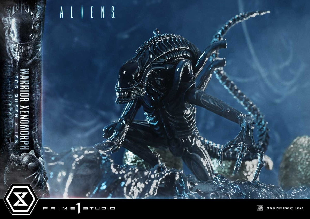 Aliens (Film) Ultimate Diorama Masterline Statue Warrior Xenomorph for Queen Alien 23 cm