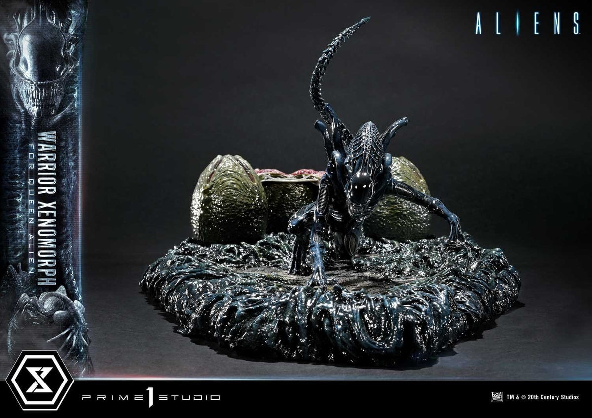 Aliens (Film) Ultimate Diorama Masterline Statue Warrior Xenomorph for Queen Alien 23 cm