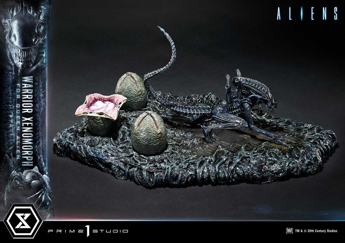 Aliens (Film) Ultimate Diorama Masterline Statue Warrior Xenomorph for Queen Alien 23 cm