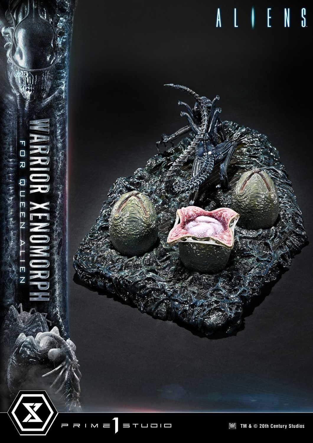 Aliens (Film) Ultimate Diorama Masterline Statue Warrior Xenomorph for Queen Alien 23 cm