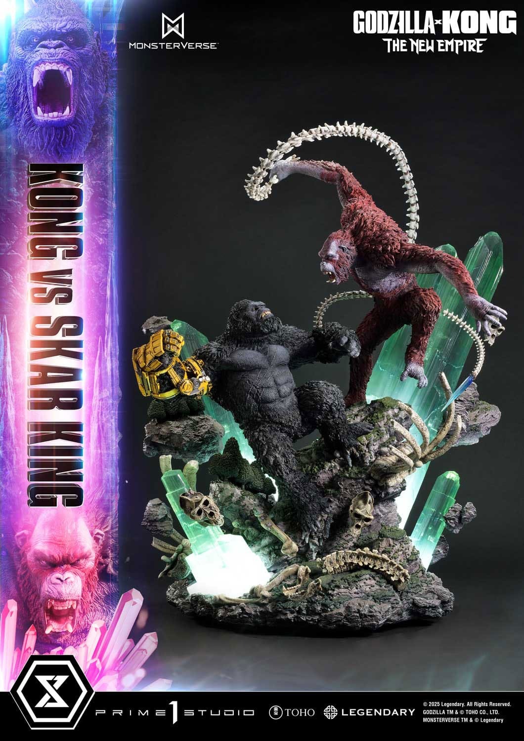 Godzilla x Kong: The New Empire Ultimate Diorama Masterline Series Statue Kong vs Skar King Bonus Version 104 cm