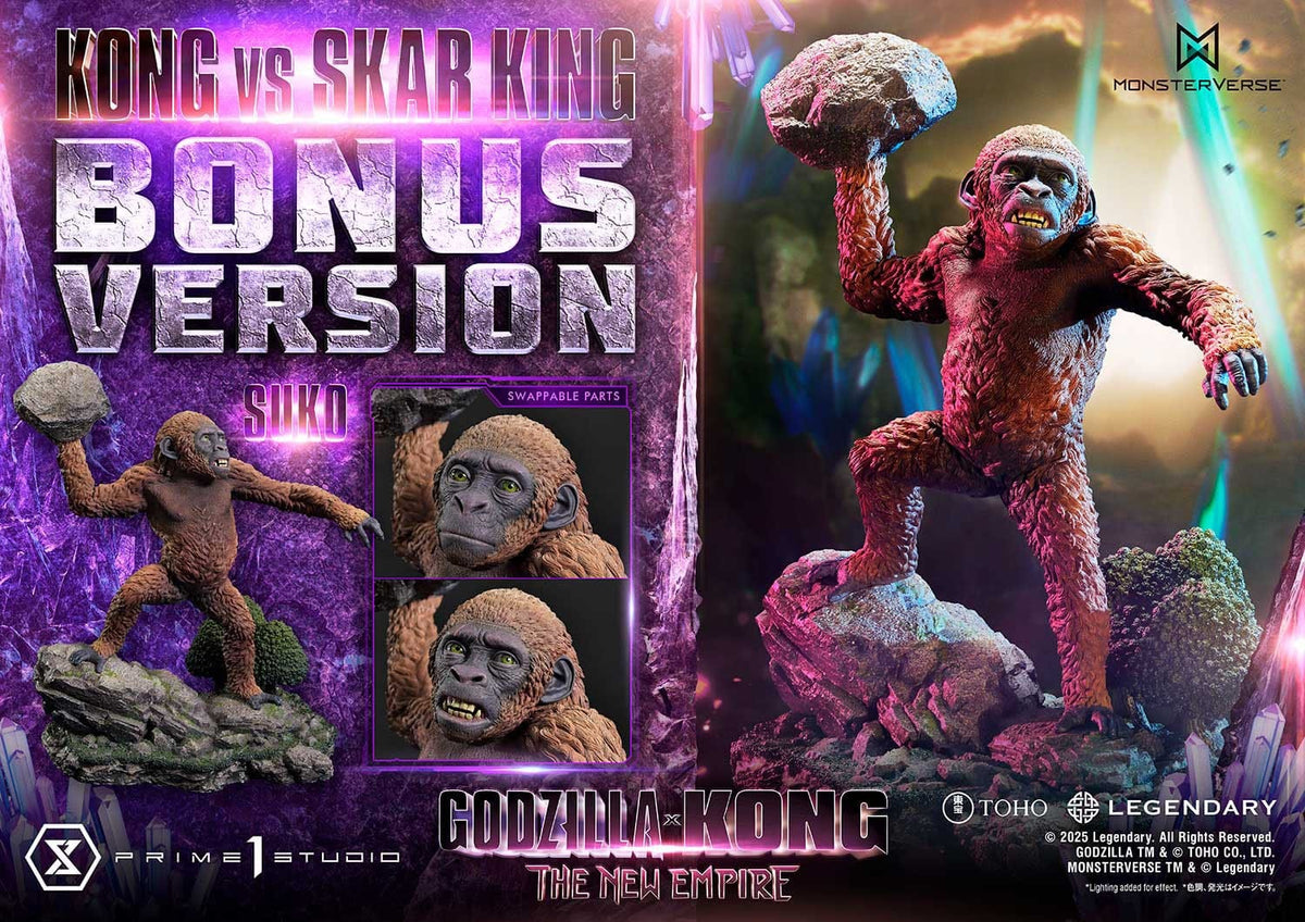 Godzilla x Kong: The New Empire Ultimate Diorama Masterline Series Statue Kong vs Skar King Bonus Version 104 cm