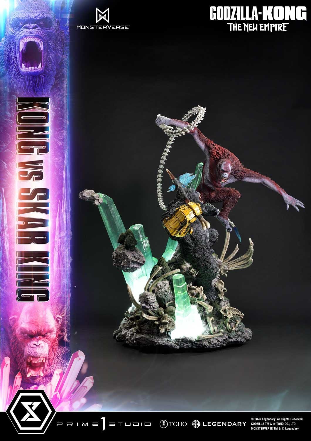 Godzilla x Kong: The New Empire Ultimate Diorama Masterline Series Statue Kong vs Skar King Bonus Version 104 cm
