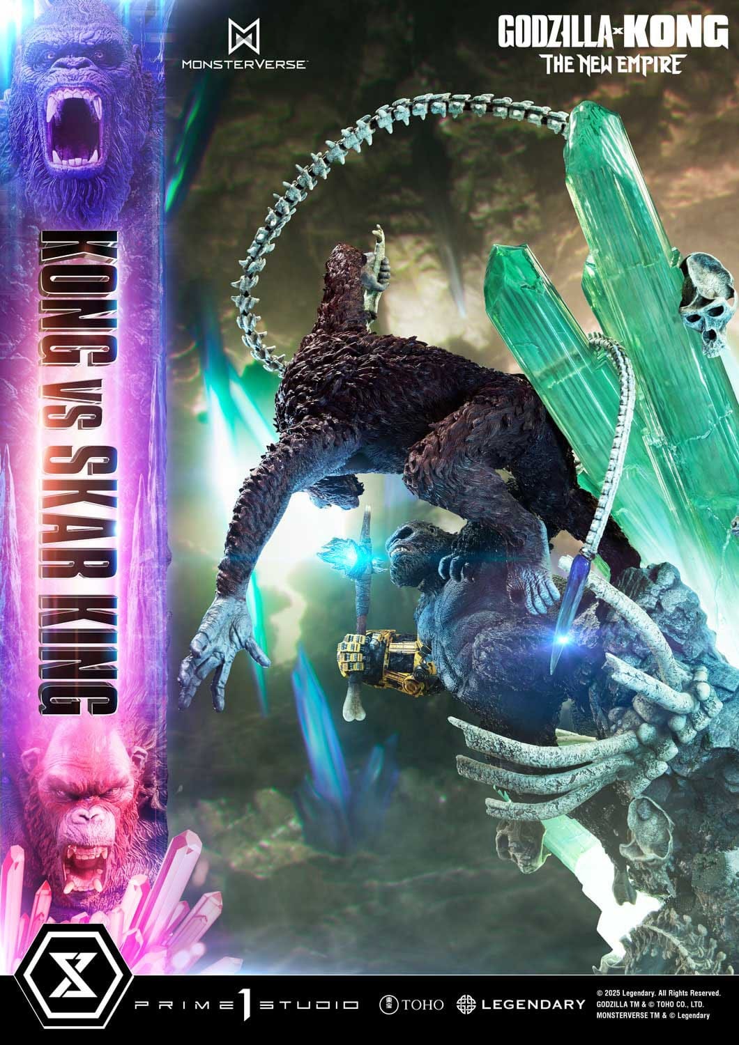 Godzilla x Kong: The New Empire Ultimate Diorama Masterline Series Statue Kong vs Skar King Bonus Version 104 cm