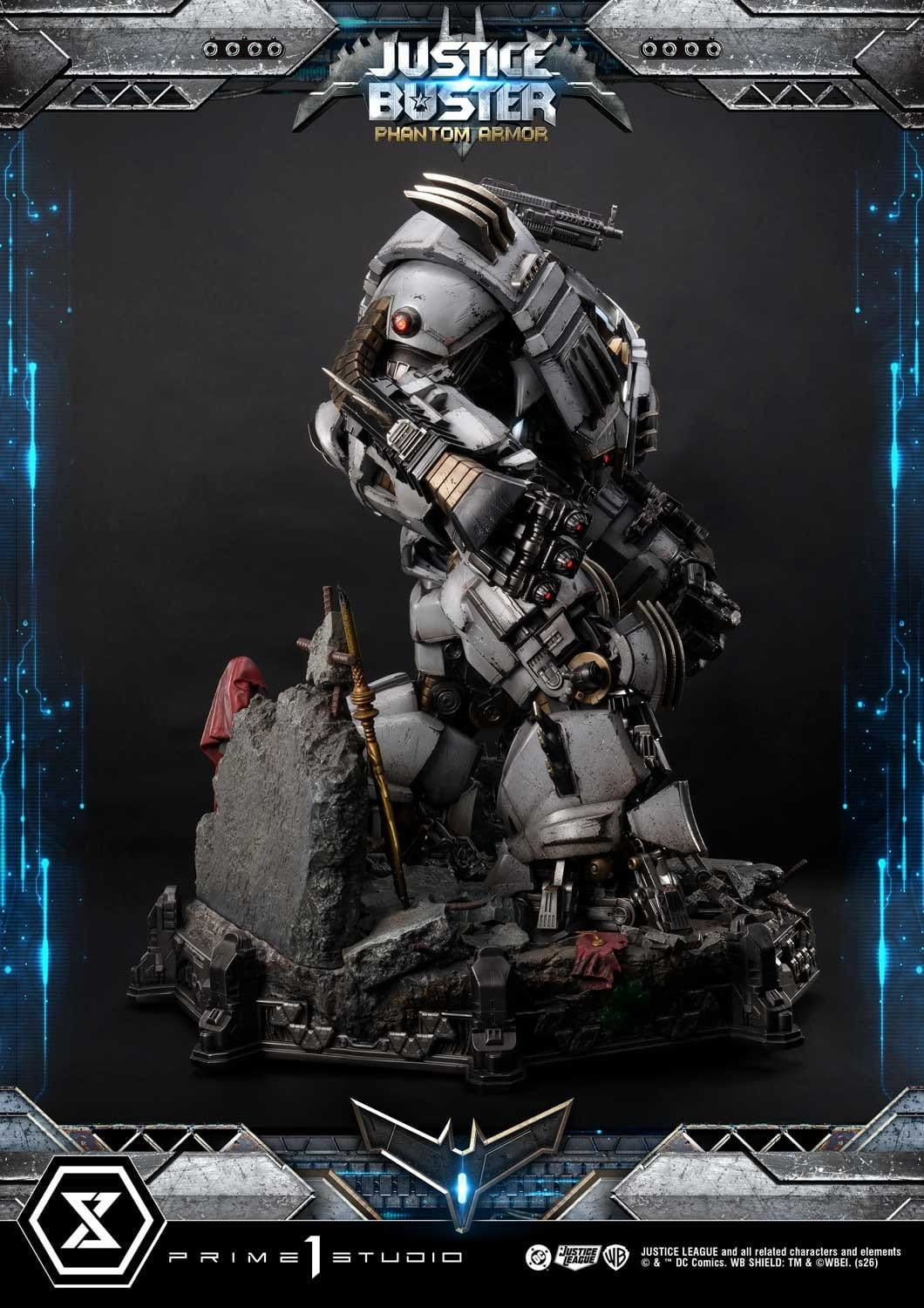 DC Comics Ultimate Museum Masterline Statue Justice Buster: Phantom Armor (Design By Josh Nizzi) 88 cm