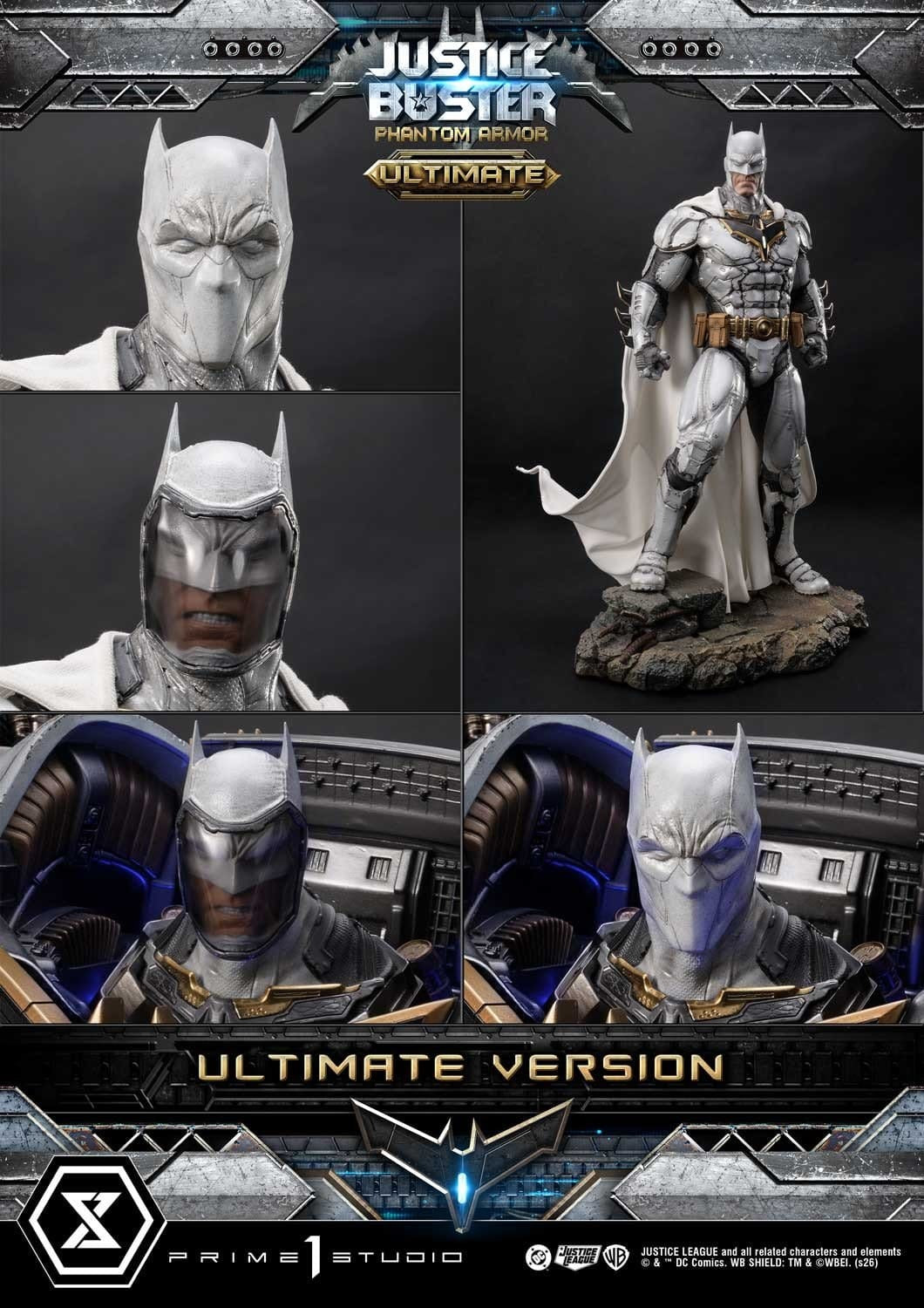 DC Comics Ultimate Museum Masterline Statue Justice Buster: Phantom Armor (Design By Josh Nizzi) Ultimate Version 88 cm