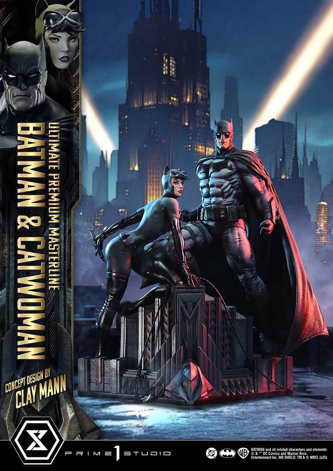DC Comics Ultimate Premium Masterline Series Statue 1/4 Batman &amp; Catwoman (Concept Design by Clay Mann) 56 cm