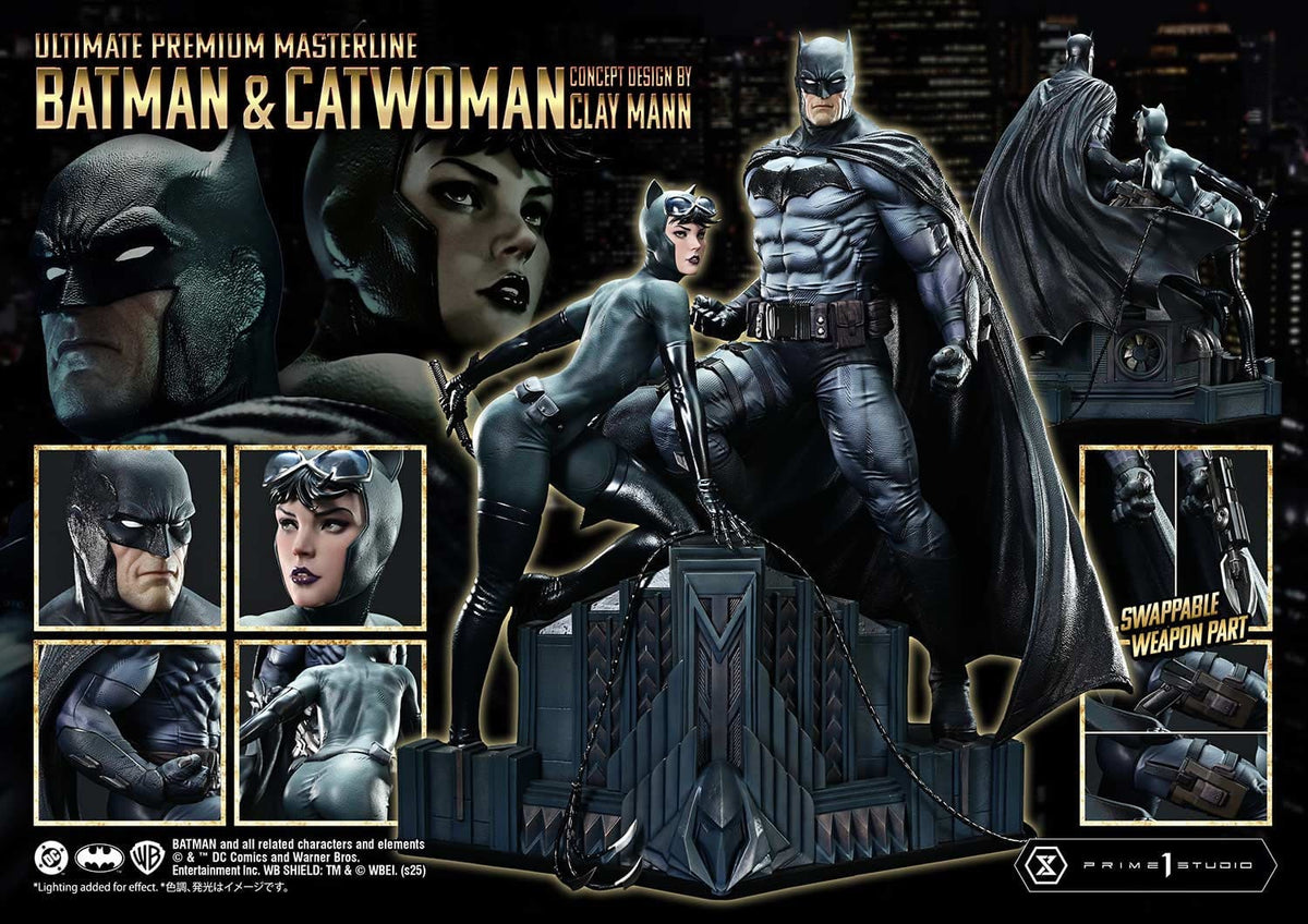 DC Comics Ultimate Premium Masterline Series Statue 1/4 Batman &amp; Catwoman (Concept Design by Clay Mann) 56 cm