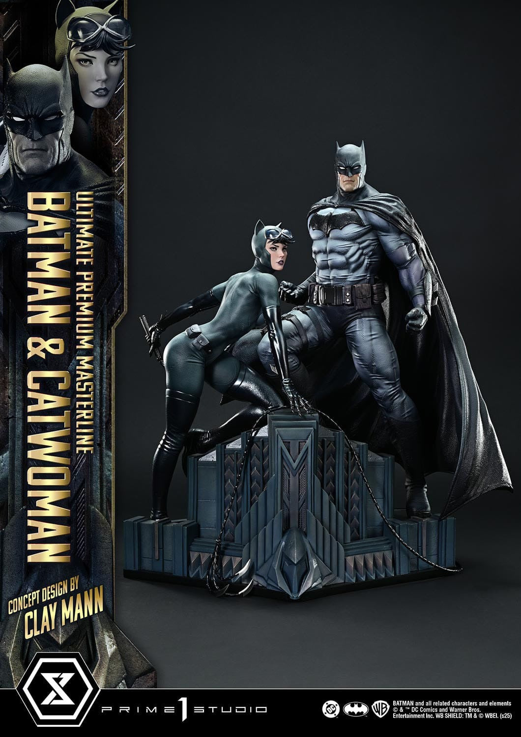 DC Comics Ultimate Premium Masterline Series Statue 1/4 Batman &amp; Catwoman (Concept Design by Clay Mann) 56 cm