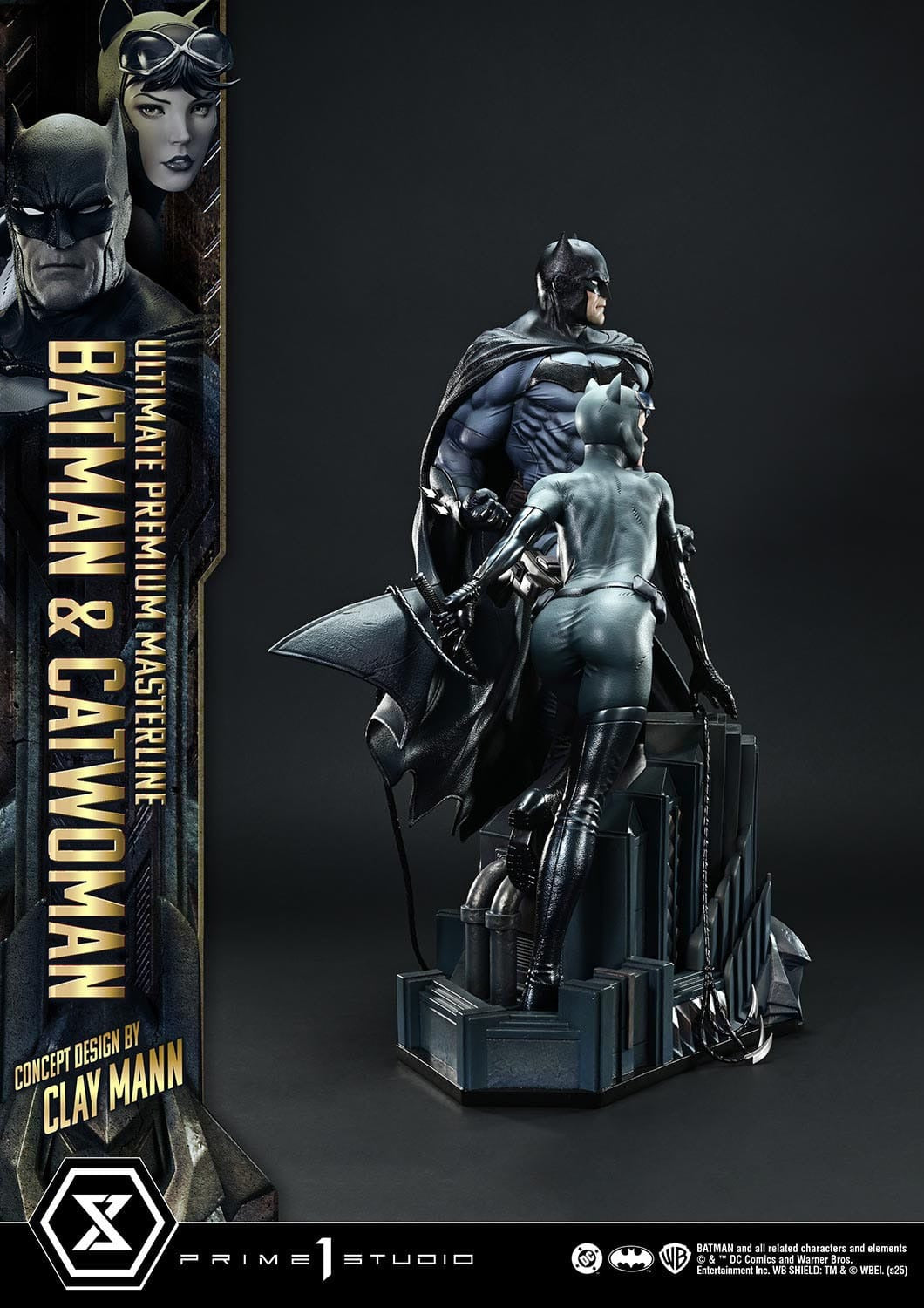 DC Comics Ultimate Premium Masterline Series Statue 1/4 Batman &amp; Catwoman (Concept Design by Clay Mann) 56 cm