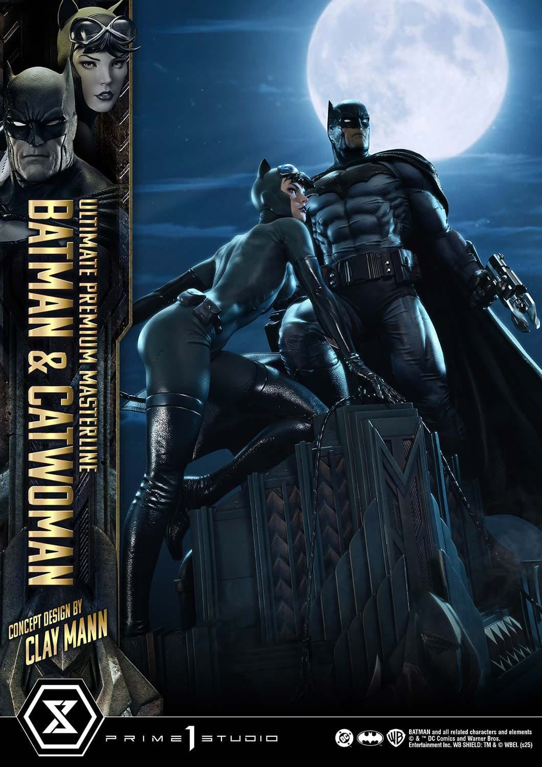 DC Comics Ultimate Premium Masterline Series Statue 1/4 Batman &amp; Catwoman (Concept Design by Clay Mann) 56 cm