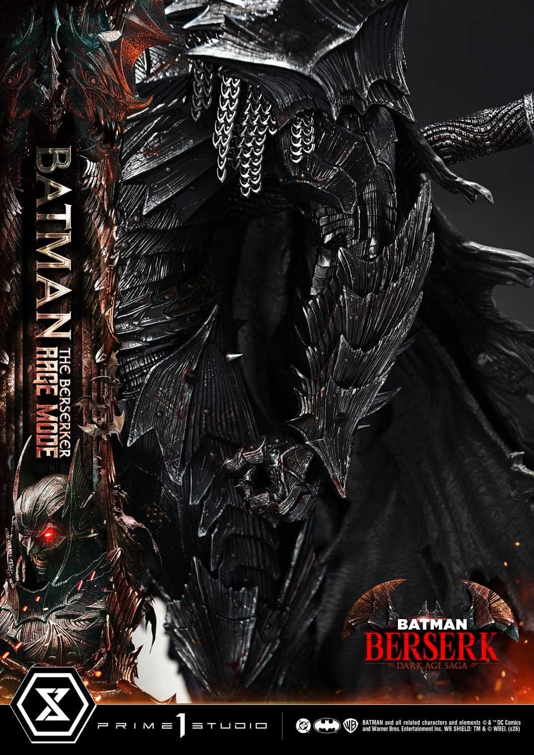 DC Comics Ultimate Premium Masterline Series Statue 1/4 Batman (Comics) Batman: The Berserker Rage Mode 82 cm