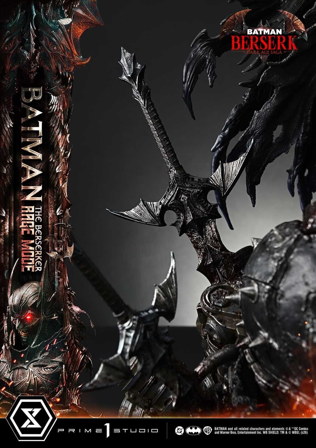 DC Comics Ultimate Premium Masterline Series Statue 1/4 Batman (Comics) Batman: The Berserker Rage Mode 82 cm