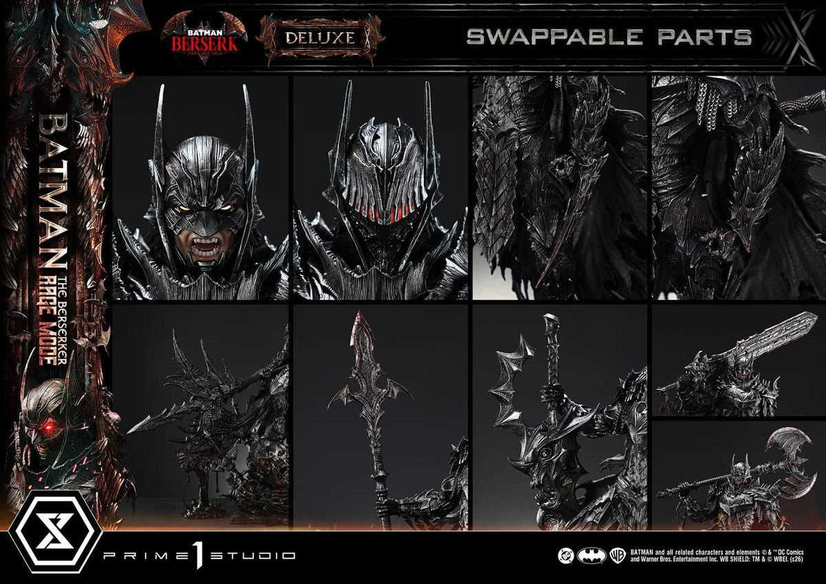 DC Comics Ultimate Premium Masterline Series Statue 1/4 Batman (Comics) Batman: The Berserker Rage Mode Deluxe Version 93 cm