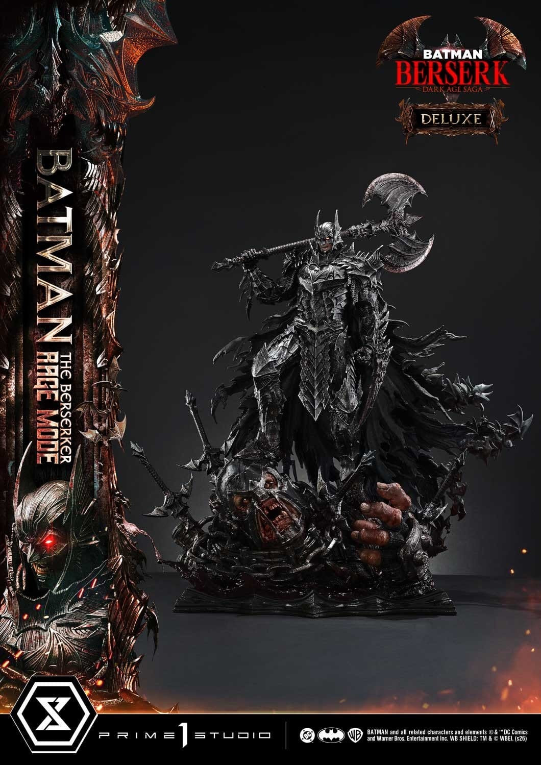 DC Comics Ultimate Premium Masterline Series Statue 1/4 Batman (Comics) Batman: The Berserker Rage Mode Deluxe Version 93 cm