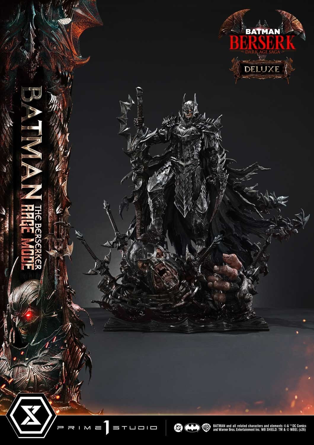 DC Comics Ultimate Premium Masterline Series Statue 1/4 Batman (Comics) Batman: The Berserker Rage Mode Deluxe Version 93 cm