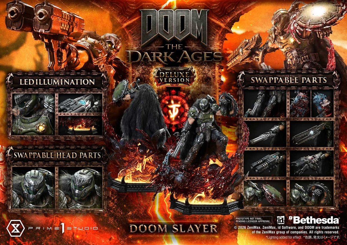 DOOM: The Dark Ages Ultimate Premium Masterline Series Statue 1/4 DOOM Slayer Deluxe Version 77 cm