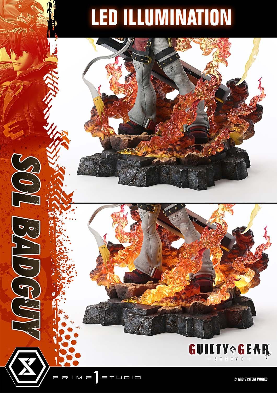 Guilty Gear Strive Ultimate Premium Masterline Series Statue 1/4 Sol Badguy Version 82 cm