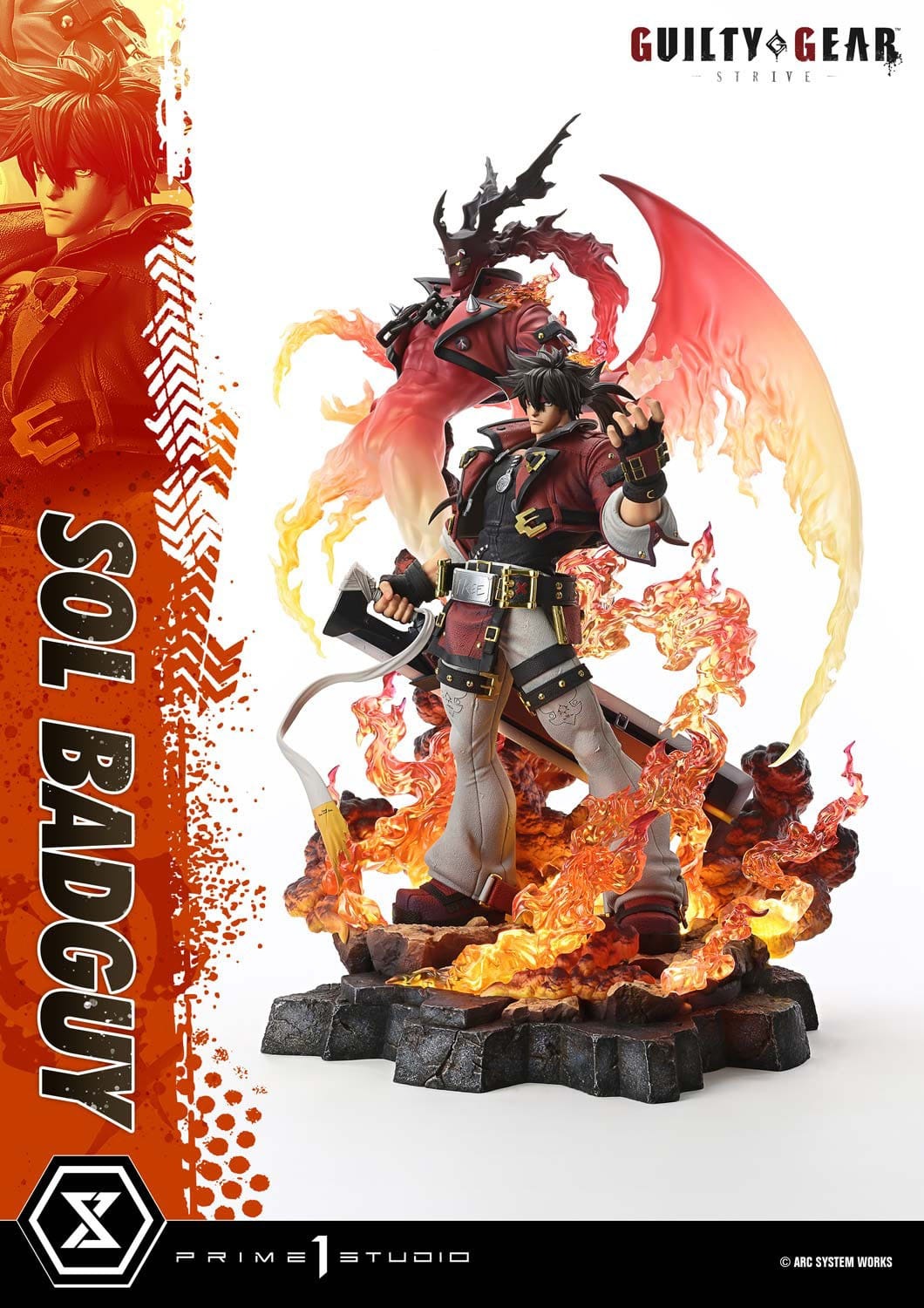 Guilty Gear Strive Ultimate Premium Masterline Series Statue 1/4 Sol Badguy Bonus Version 82 cm