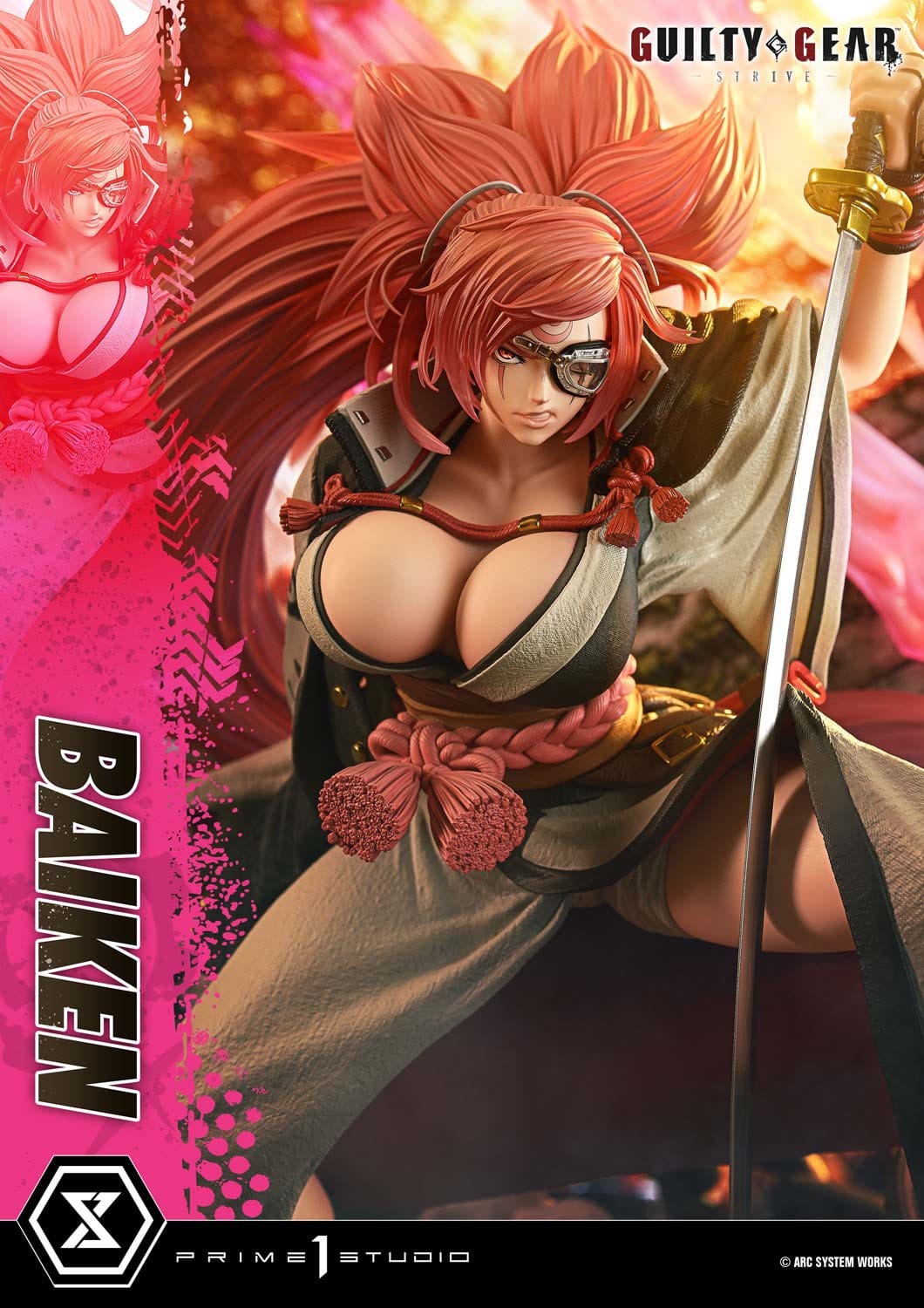 Guilty Gear Strive Ultimate Premium Masterline Series Statue 1/4 Baiken 80 cm