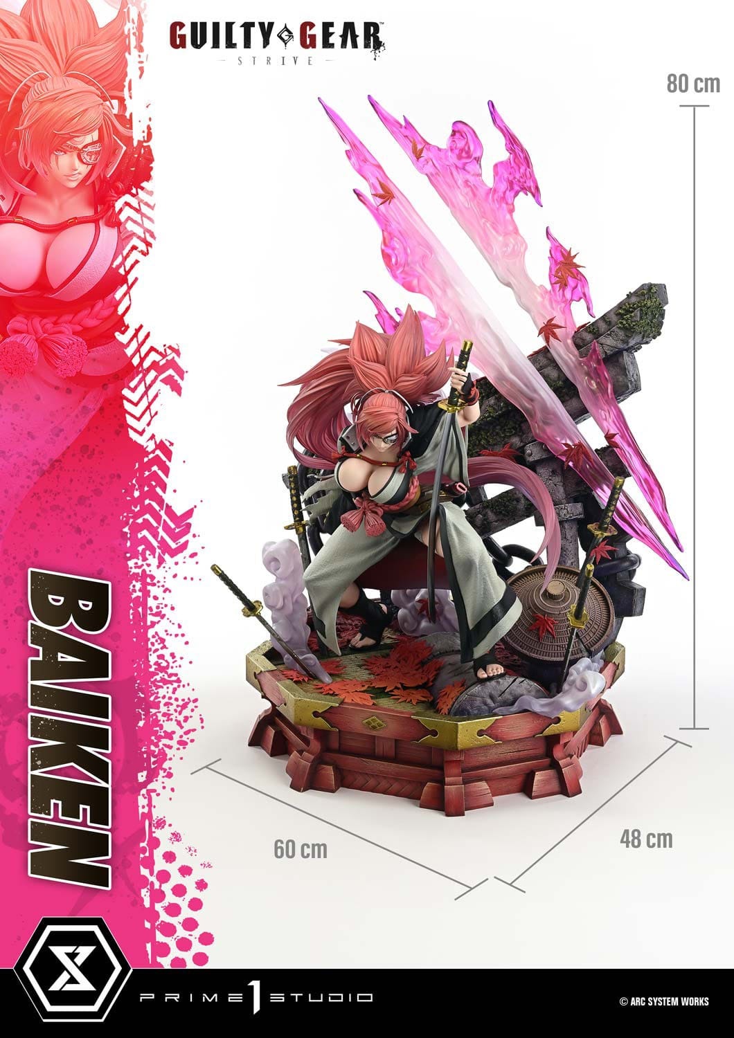 Guilty Gear Strive Ultimate Premium Masterline Series Statue 1/4 Baiken 80 cm