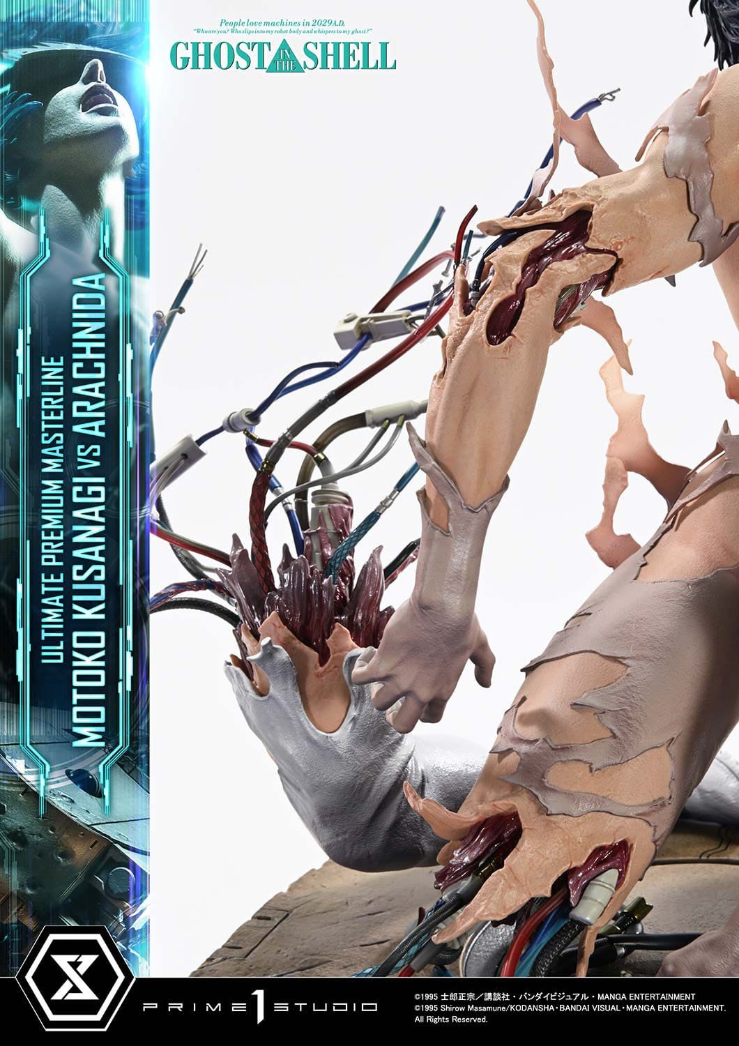 Ghost in the Shell Ultimate Premium Masterline Series Statue 1/4 Motoko Kusanagi vs Arachnida 68 cm