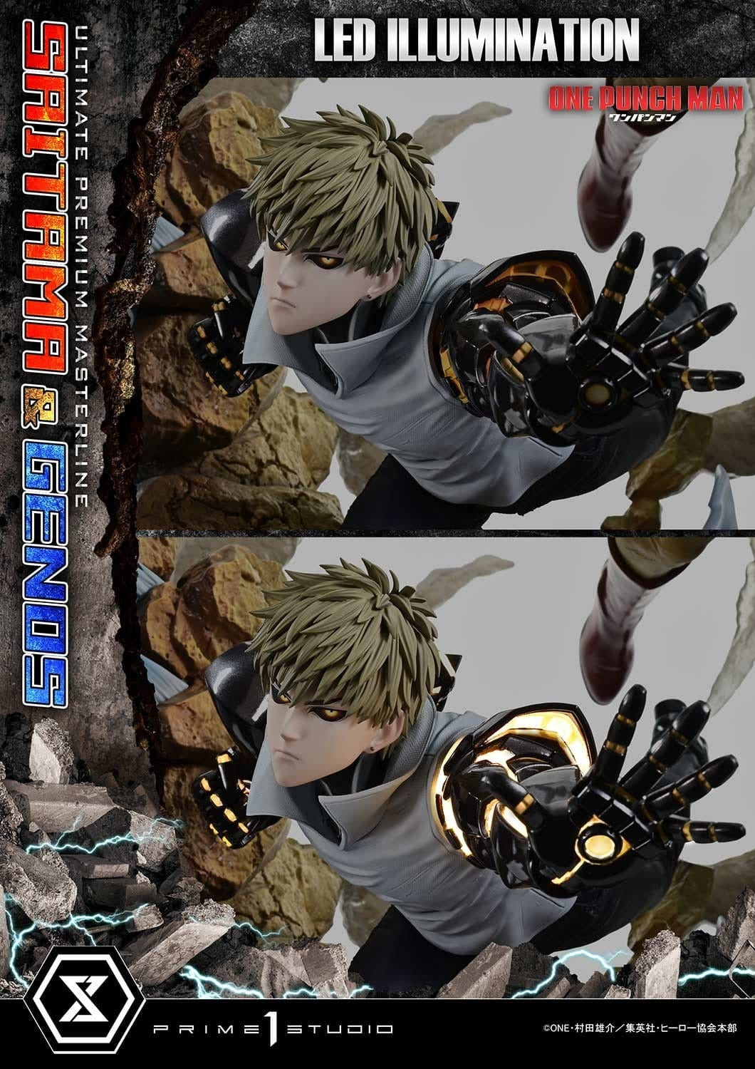 One-Punch Man Ultimate Premium Masterline Series Statue 1/4 Saitama & Genos 73 cm