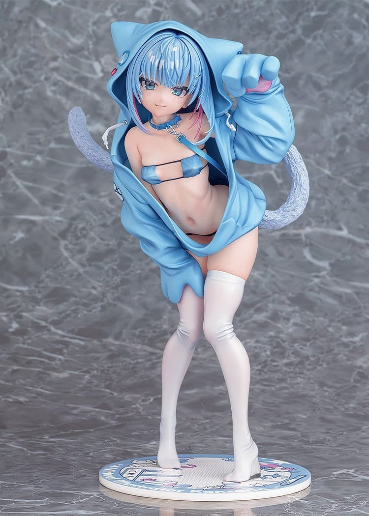 Virtual illustrator Kanzarin PVC Figure 1/6 kanzarin-chan: Cat-Eared Hoodie Ver. 26 cm