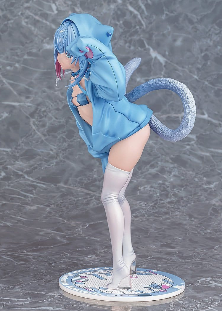 Virtual illustrator Kanzarin PVC Figure 1/6 kanzarin-chan: Cat-Eared Hoodie Ver. 26 cm
