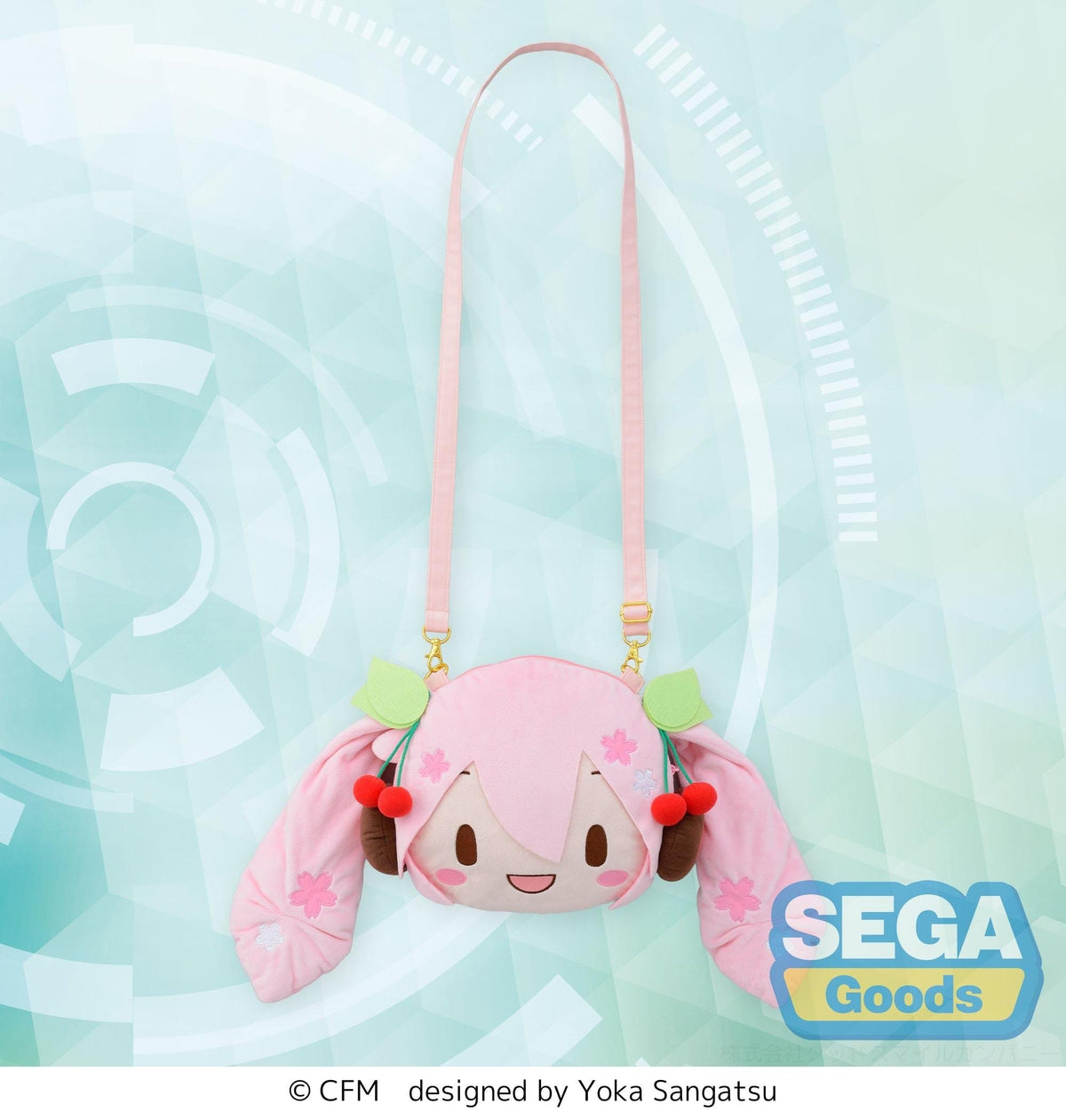 Character Vocal Series 01: Hatsune Miku fuwa petit Shoulder Bag Sakura Miku Face (M)