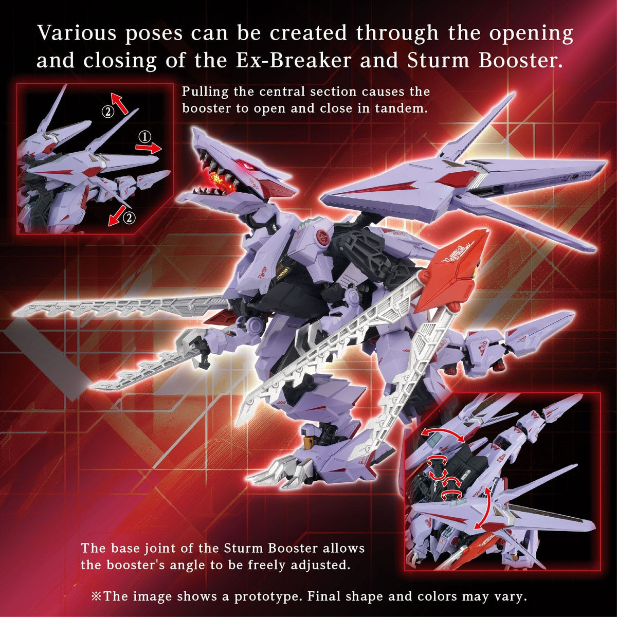 Zoids Model Kit Accesoory Set AM-Z01CP Berserk Fury Sturm &amp; Jagd Unit
