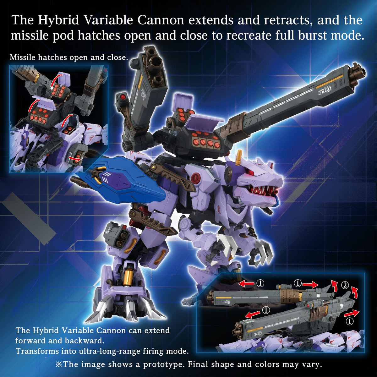 Zoids Model Kit Accesoory Set AM-Z01CP Berserk Fury Sturm &amp; Jagd Unit