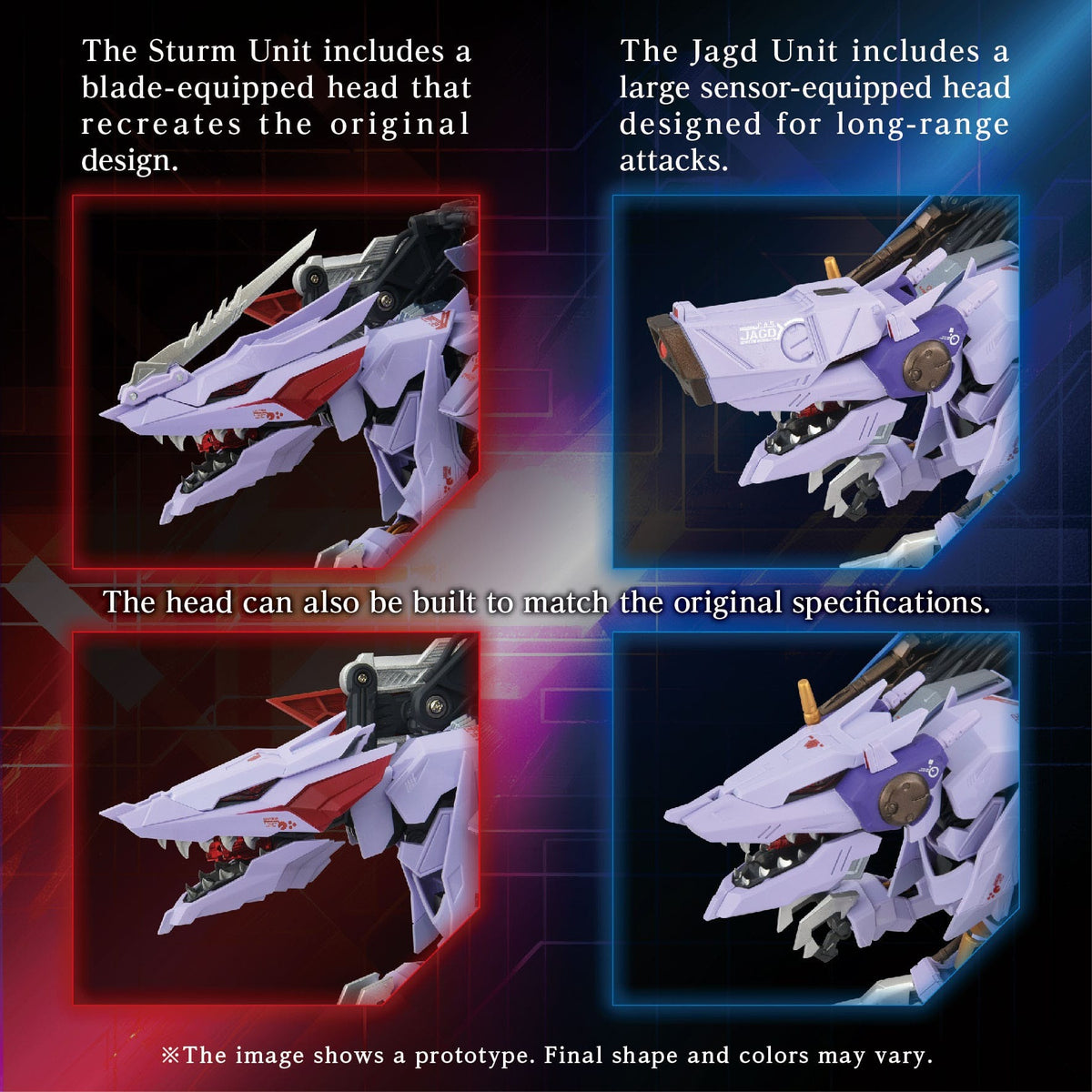 Zoids Model Kit Accesoory Set AM-Z01CP Berserk Fury Sturm &amp; Jagd Unit