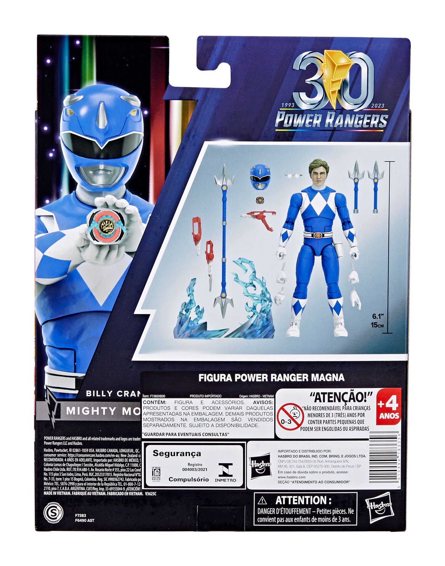 Power Rangers Mighty Morphin Ligtning Collection Blue Ranger 15 cm