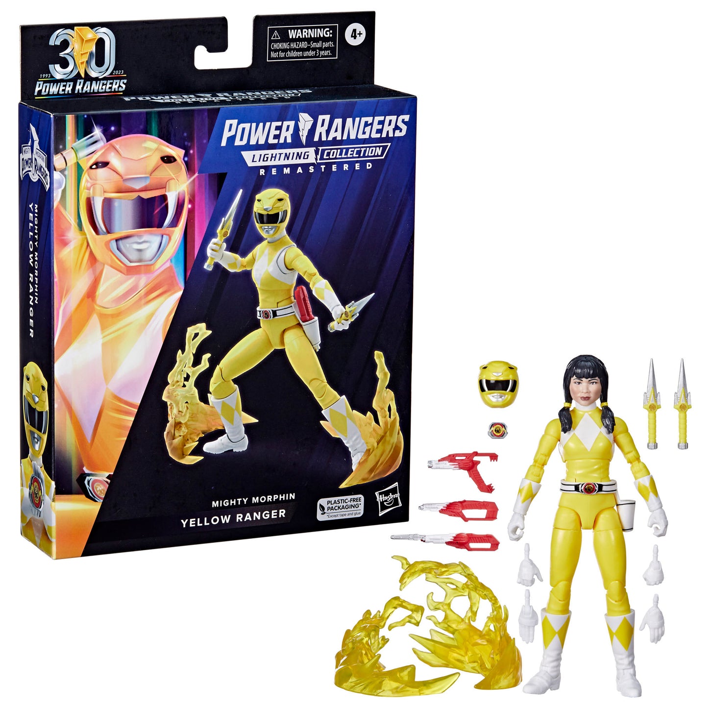 Power Rangers Lighting Collection Mighty Morphin Yellow Ranger - 15cm