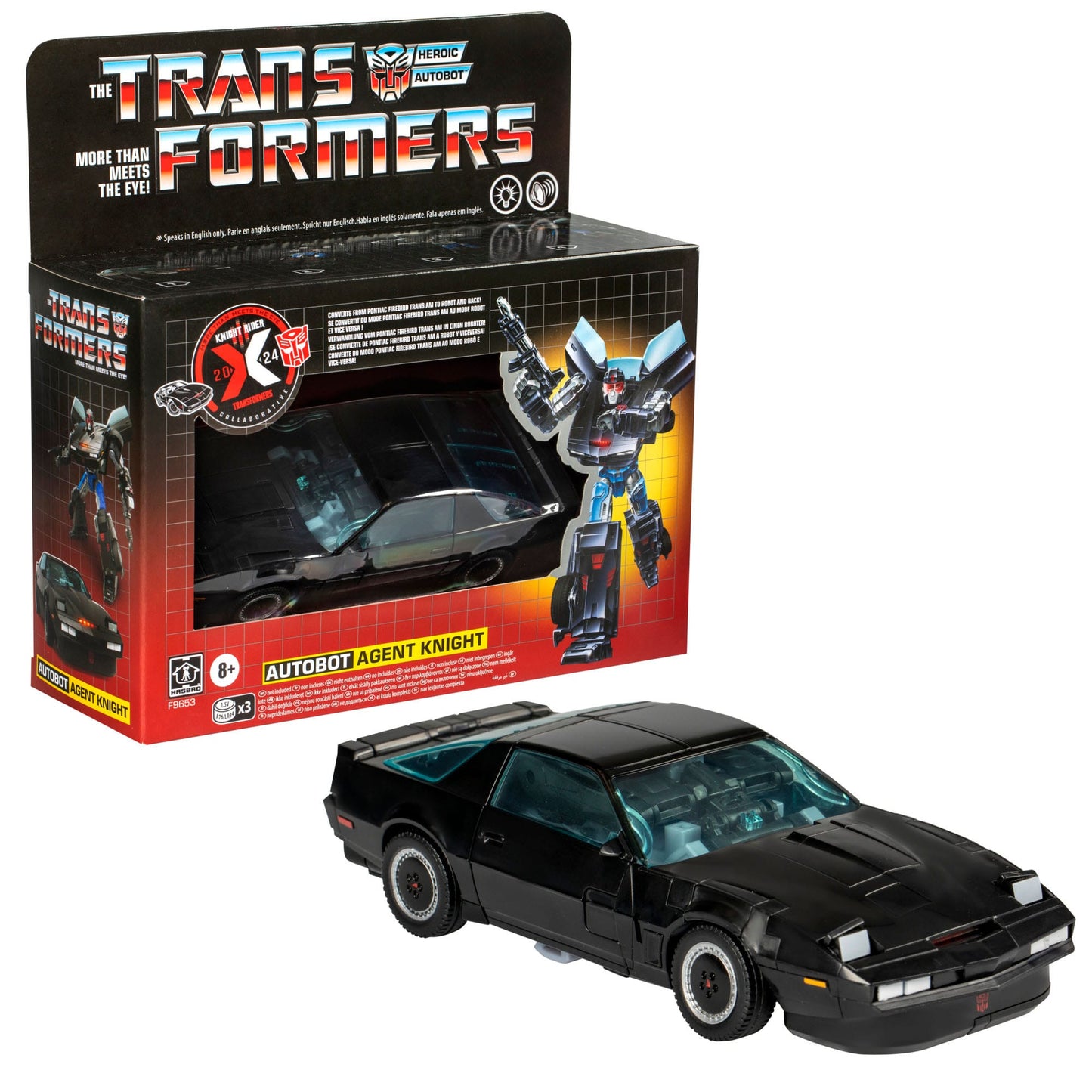 Transformers x Knight Rider Autobot Agent Knight 16 cm Action Figure