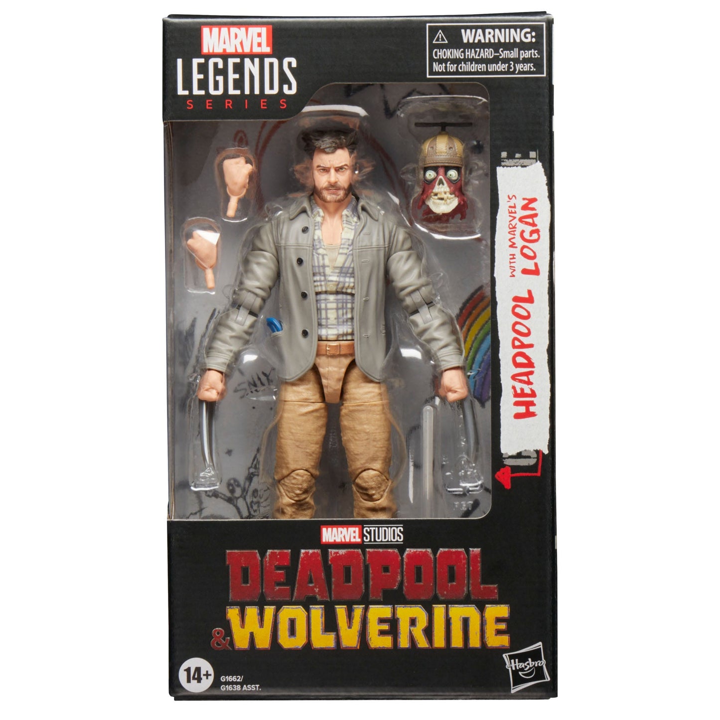 Deadpool & Wolverine Marvel Legends Headpool con Marvel's Logan 15 cm Action Figure