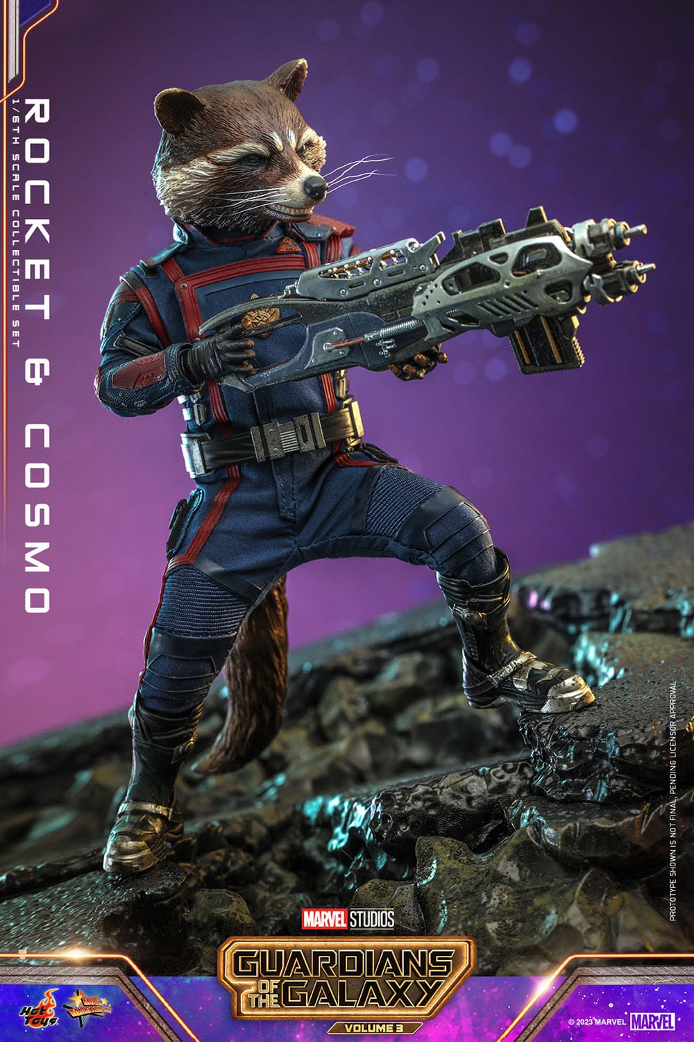 Guardians of the Galaxy Vol. 3 Movie Masterpiece 1/6 Rocket & Cosmo 16 cm