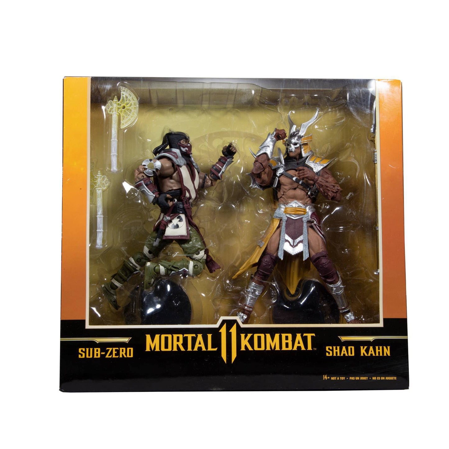 Mortal Kombat Bi-Pack Sub-Zero & Shao Khan 18 cm