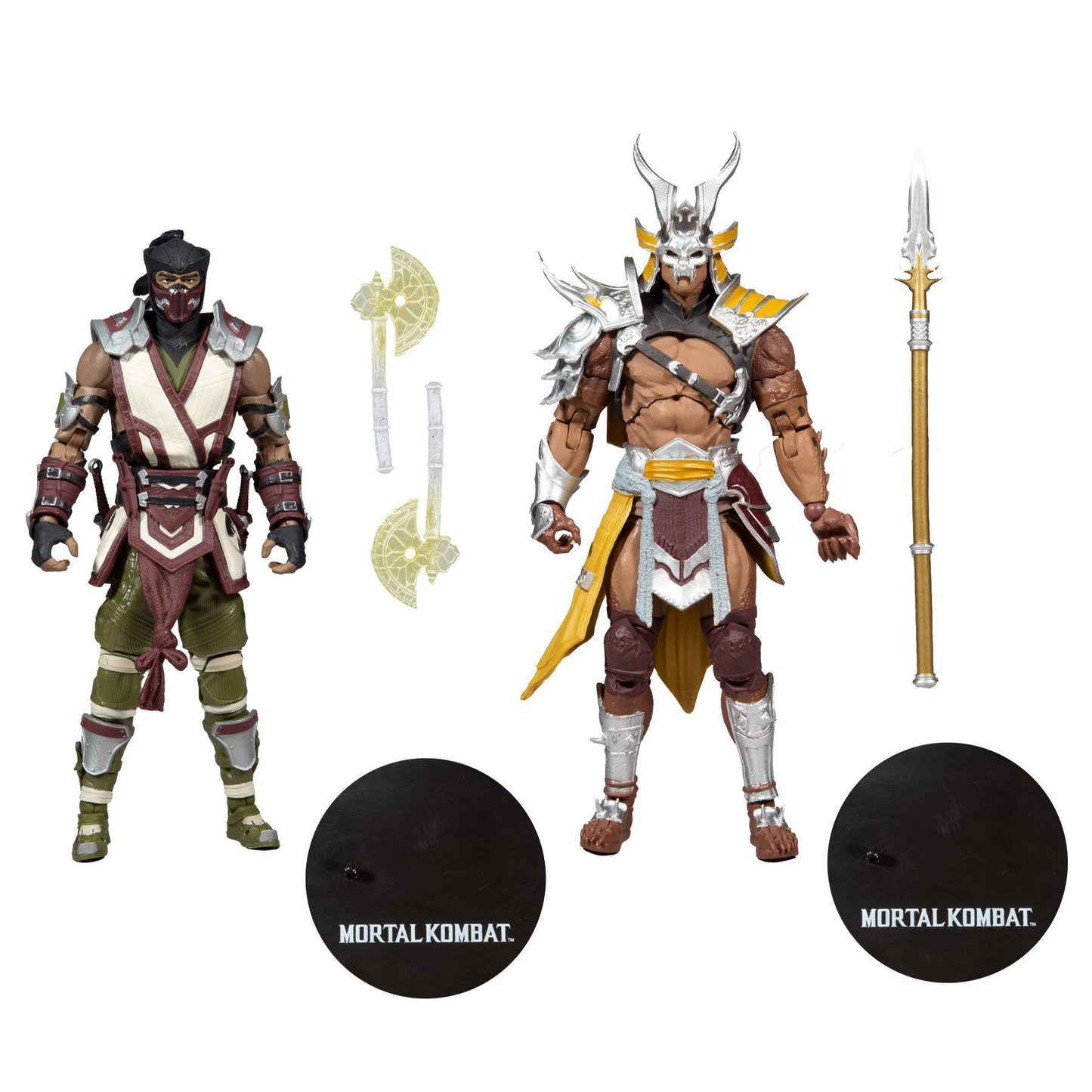 Mortal Kombat Bi-Pack Sub-Zero &amp; Shao Khan 18cm