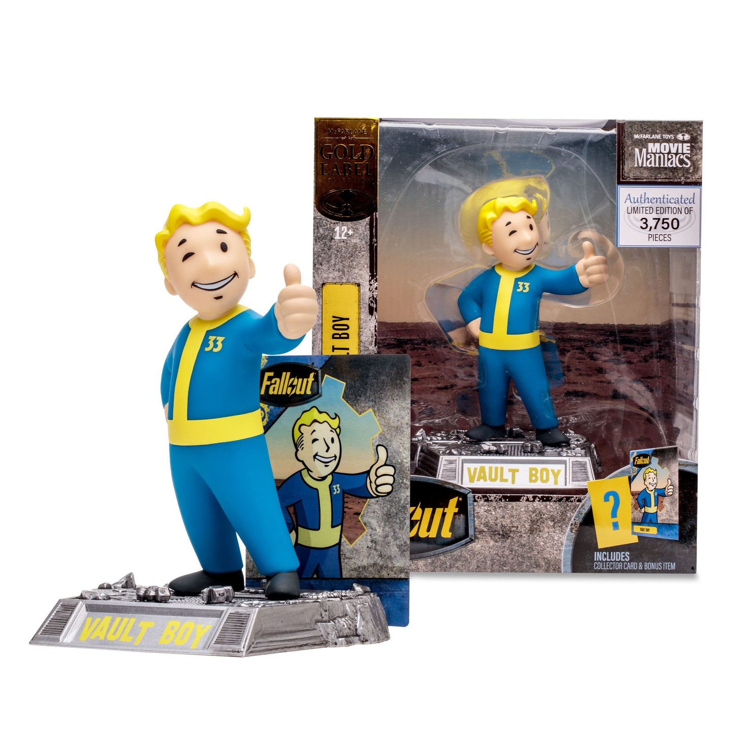 Fallout Movie Maniacs Vault Boy (Gold Label) 15 cm Action Figure