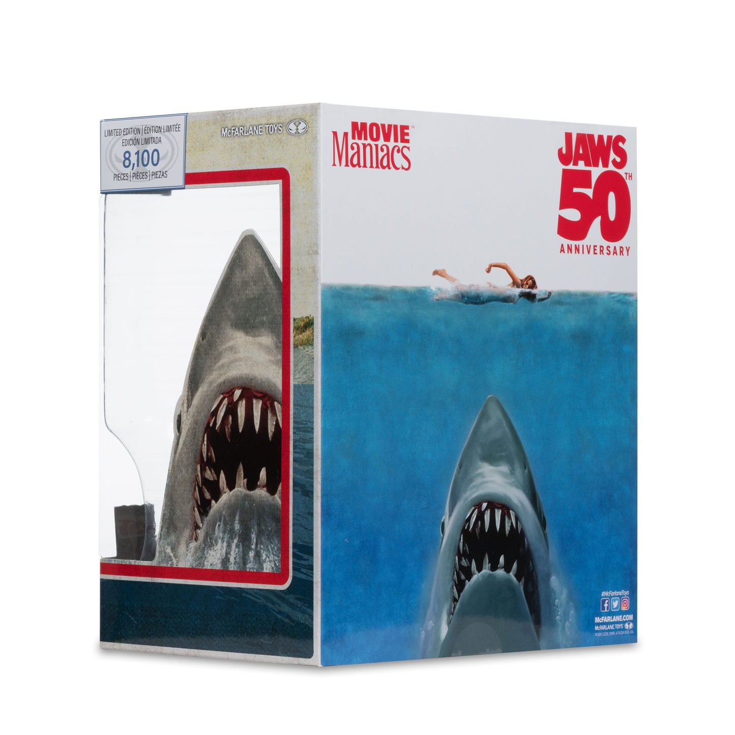 Jaws Movie Maniacs (50th Anniversary) 16 cm Statue