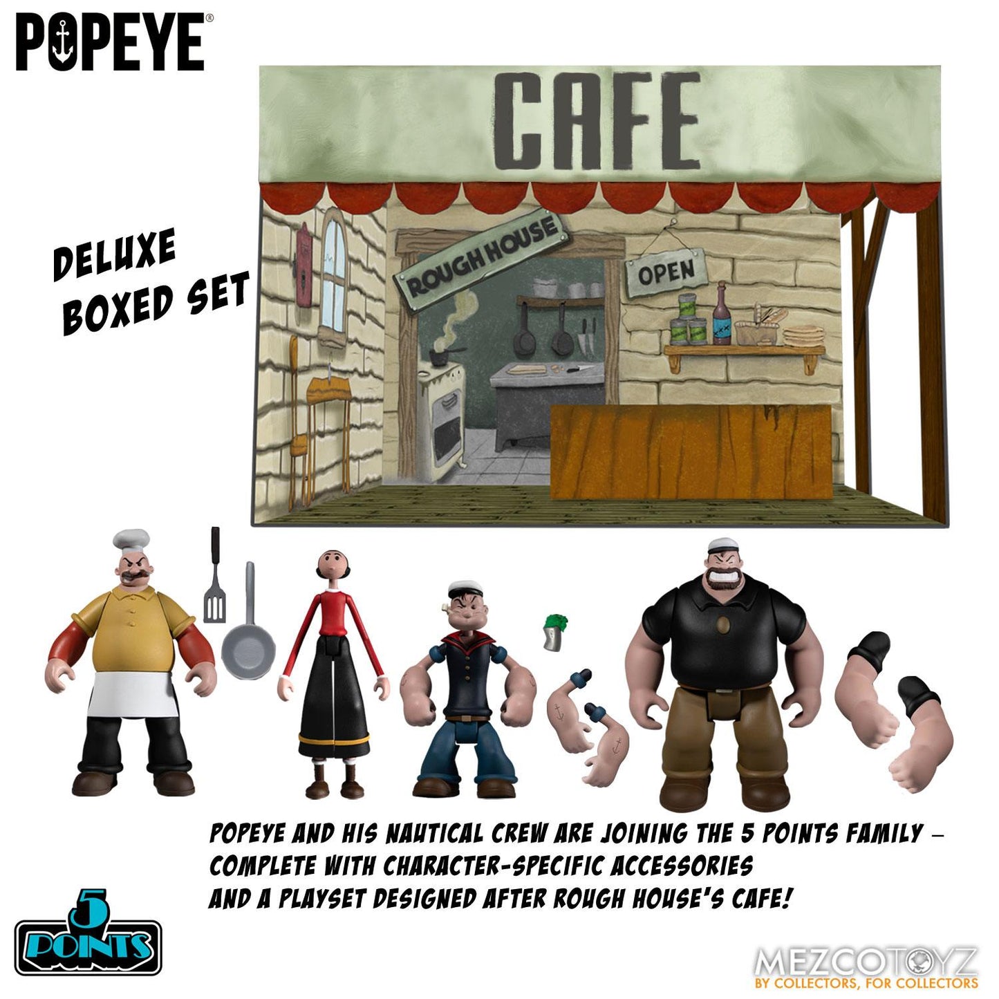 Popeye 5 Points Deluxe Box Set 9 cm