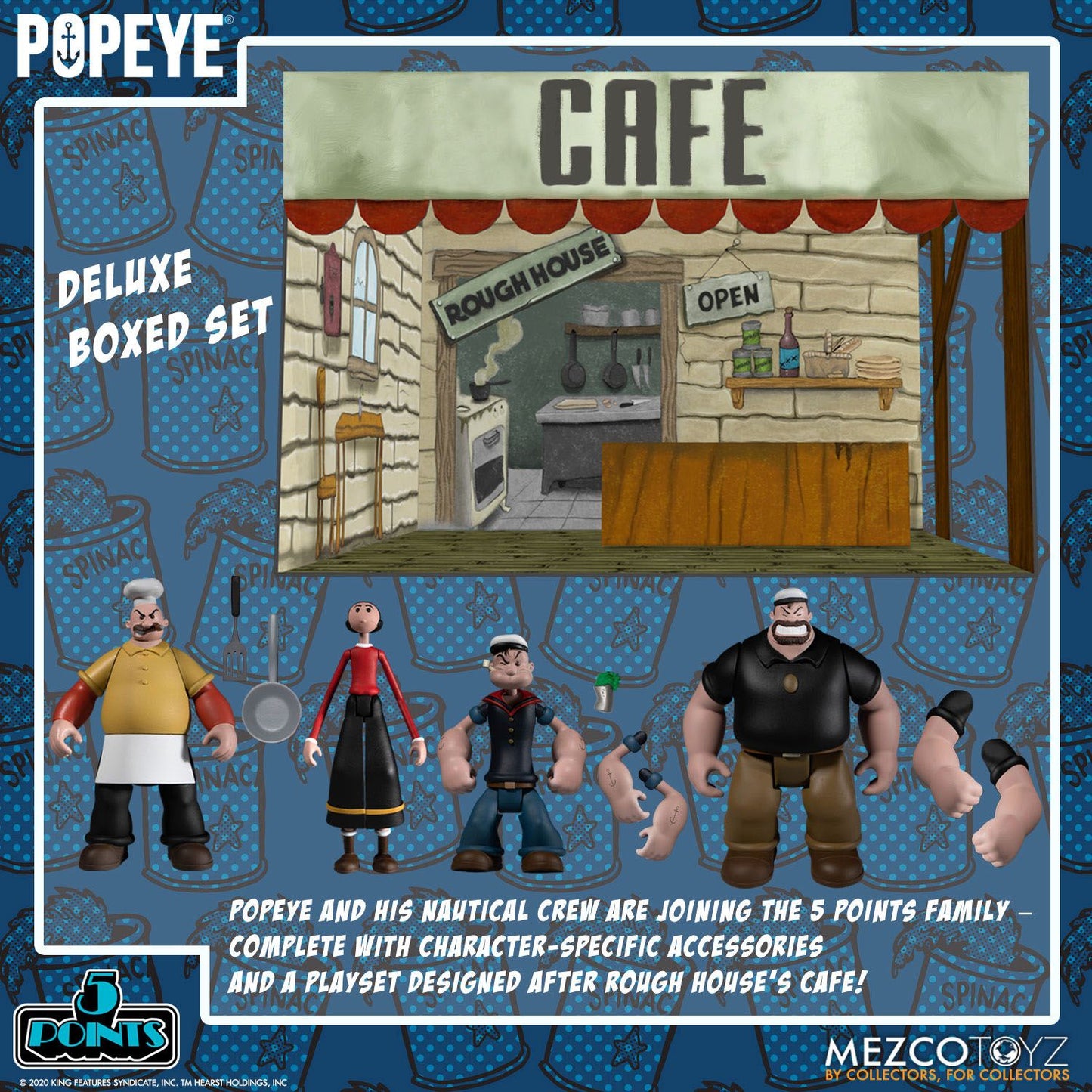 Popeye 5 Points Deluxe Box Set 9 cm