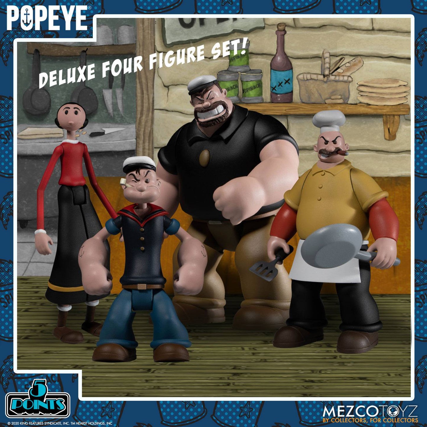 Popeye 5 Points Deluxe Box Set 9 cm